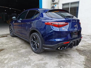 Nouvelle barre de renforcement de pare-chocs en fibre de carbone pour Alfa Romeo Stelvio première génération SUV, style amélioré avec matériau Romeo auto-adhésif - Product Image 4