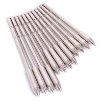 ID 3.2mm Insert en acier inoxydable flèche Point 80/100/120Grains pour tir à l'arc bricolage tête de flèche