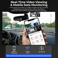 Mini caméra embarquée discrète 4K avant et arrière avec GPS et détecteur de radar, petite caméra cachée, prend en charge le mode stationnement et le capteur G F3