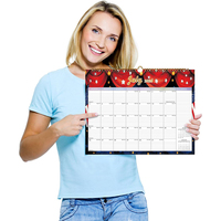 Calendrier de bureau personnalisé avec impression, cadeau promotionnel, calendrier mensuel 2027 pour la publicité, pour le bureau et les entreprises