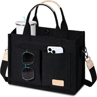 Sac fourre-tout en toile GASSDA pour femme, sac à bandoulière pour le travail, sac à main avec poches et poignée supérieure, sacoche de voyage pour infirmière ou professeur, motif uni