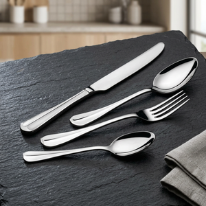 4 piezas de cubiertos Florence Silver Color Cuchara Tenedor Cuchillo y cuchara para bebé Acero inoxidable a precio mayorista - Product Image 2