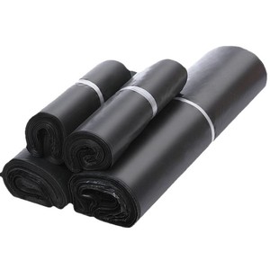 Sacs de courrier noirs Chuang Lijie 100% polyéthylène recyclé, auto-adhésifs, imperméables, pour l'emballage de vêtements en gros - Product Image 4