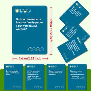 Tarjetas Interactivas de Preguntas y Respuestas para Parejas, Papel Ecológico Portátil para Juegos Románticos Transfronterizos - Product Image 3