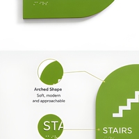 Panneau personnalisé pour maison, panneau de porte sur mesure, panneau d'escalier, panneau de direction pour bureau, panneau de signalisation directionnelle, panneau en braille, panneau directionnel personnalisé