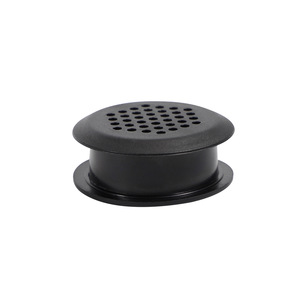 Shengshimingxin Stainless Steel Round <b>Vent</b> Cover Double-Sided Ventilation Cabinet Door Decorative <b>Black</b> White Modern Simple - Product Image 1