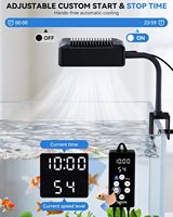Ventilateur de refroidissement pour aquarium Seaoura SR-401T avec sonde de température, marche/arrêt automatique, minuterie 10 vitesses, refroidisseur pour aquarium d'eau douce et marine