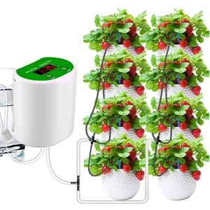 Dispositivo de riego de plantas en macetas para interiores, Kit de riego por goteo automático alimentado por USB, sistema de riego automático 8 ABS