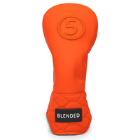 Nouveau design couvre-chef en tissu pour conducteur de golf couvre-chef de club de golf bois de parcours orange couvre-chef de golf personnalisé