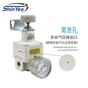 Vanne de réduction de pression ShinYee 1/4 po en acier allié pour compresseur d'air, réglable à action directe - Product Image 3
