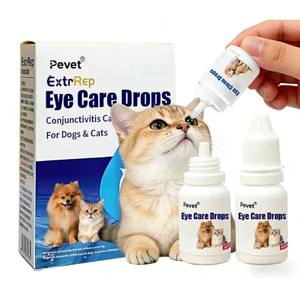 <span class=keywords><strong>Gotas</strong></span> Oftálmicas para Mascotas en Envase Doble Independiente que Evitan la Infección Cruzada, Solución para la Reparación de la Córnea para Perros y Gatos - Product Image 1