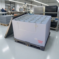 Caisses en plastique réutilisables de qualité industrielle, optimisées pour les systèmes d'emballage retournables, boîte de clôture en plastique