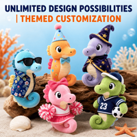 Mascotte Hippocampe OEM, Commande en Gros, Peluche Personnalisée, Jouet en Peluche de Haute Qualité, Fabricant de Logo Personnalisé, Conception Personnalisée, Jouet Doux, Vente en Gros