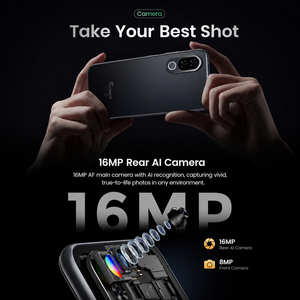 Smartphone Fossibot <span class=keywords><strong>S6</strong></span> Dual Sim Android 16, 8GB+256GB, 120Hz, 6.9 Pollici, Riconoscimento Facciale, Octa Core, Telefoni Cellulari Sbloccati - Product Image 5