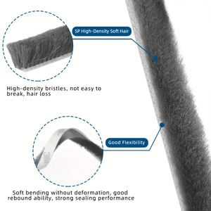 Factory Price Oem Aluminium <strong>Doors</strong> and Windows Accessories <strong>Brush</strong> Pile Weather <strong>Strip</strong> Weather Stripping <strong>Door</strong> Seal <strong>Strip</strong> - Product Image 3