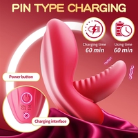 Culotte vibrante pour femme avec double stimulation, stimulateur clitoridien et des mamelons, contrôlée par application, jouet sexuel féminin