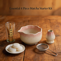 Ensemble de matcha en céramique personnalisé en gros, boîte traditionnelle japonaise, poudre de thé matcha fréquemment utilisée, fouet et outils pour les amateurs de matcha, kit cadeau