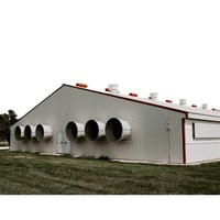 Structure en acier de conception accélérée en usine Maison d'élevage de porcs pour les applications de porcherie et de garage