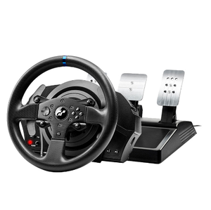 พวงมาลัยเกมมิ่ง <span class=keywords><strong>Thrustmaster</strong></span> <span class=keywords><strong>T300RS</strong></span> GT รุ่นใหม่ วัสดุพลาสติก พร้อมชุดเกียร์จำลอง TH8A แบบแมนนวล รองรับ PS เชื่อมต่อผ่าน USB สำหรับเกมขับรถ - Product Image 1