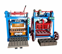 Machine de moulage semi-automatique de blocs de béton QT4-35A haute production, compatible cendres volantes, facile à utiliser