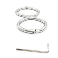 Menottes en acier inoxydable, dispositif de bondage en forme de 8, outils de punition pour esclaves, jeux sexuels fétichistes BDSM