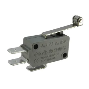 KW3A Miniature Micro Limit Switch Manufacturerlever 16a Supplier Micro Switch Long Hinge Roller Lever No Nc Spdt