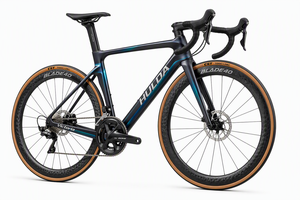 Vélo de route 700c Aero Carbon Thru-axle 22 vitesses, fourche à disque hydraulique, guidon intégré, jeu de roues UV, 4 couleurs, Hulda 700c - Product Image 3