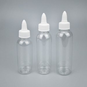 Pet Transparent <b>Dropper</b> <b>Bottles</b> Multiple Capacity Cylinder Shape For Chemical Packaging - Product Image 1