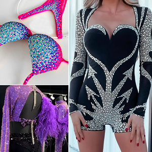 คริสตัลแก้วสีธรรมดาขายส่ง Blinginbox  คริสตัลติดเสื้อผ้าแบบหลังแบนขายส่ง - Product Image 6