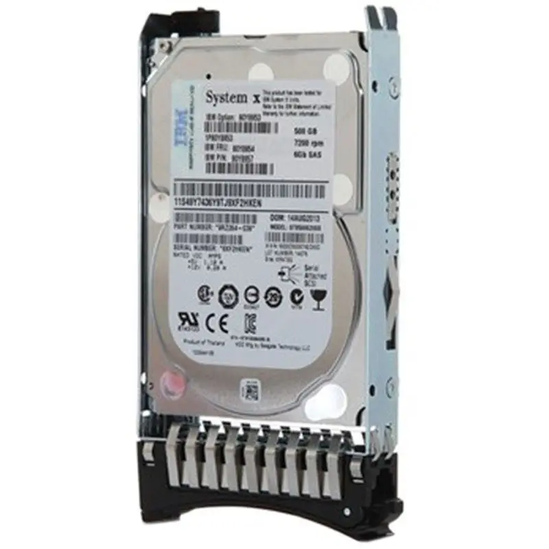 Gebraucht IBM 500 GB 7,2 K 6 Gbps NL SATA 3,5 Zoll G2HS HDD 3,5 Zoll Enterprise Festplatte für Server Hdd Hot-Plug-Hard Drive