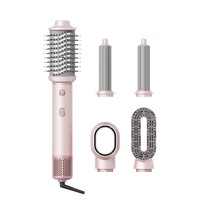 Sèche-cheveux professionnel 5-en-1, brosse à air chaud, volumateur et stylant, kit de coiffage ionique en céramique multifonctionnel pour femmes