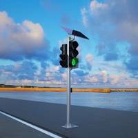 Système de contrôle de signalisation routière sans fil solaire, feux de circulation solaires pour les intersections