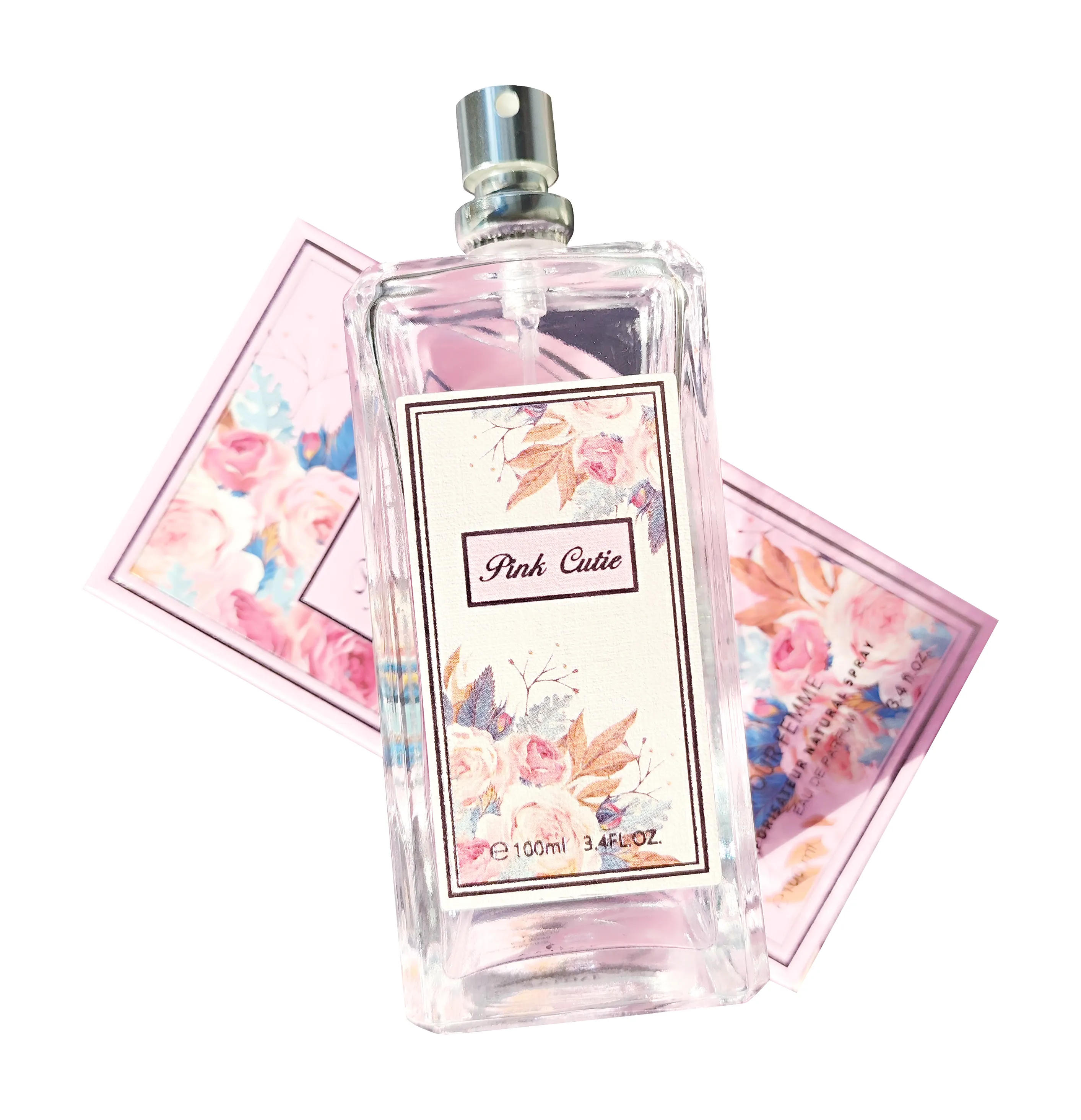 Pink Cutie Eau de Parfum longue durée 100ml pour femme Vaporisateur Parfum frais et floral