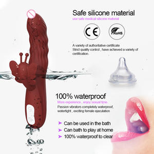 G-Spot Coelho Waterproof Vibrador Wand 360 ° Rotação das mulheres 10 + 4 Swing Vibração Adulto Estimulador do Clitóris Sex Toy - Product Image 2