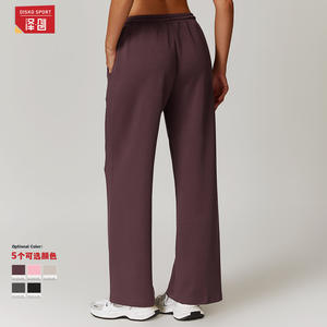 ดิสโก้ สปอร์ตกางเกงวอร์มขาตรงเอวสูงทรงหลวมผ้าฝ้ายระบายอากาศได้ดีกางเกงลำลองผู้หญิง Dwk8952 2 - Product Image 2