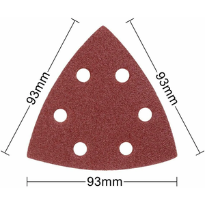 Stock local aux États-Unis - 100 disques de papier abrasif triangulaires à boucles et crochets, compatibles avec les outils multifonctions oscillants, 60/80/100/120/240 #   Disques de ponçage - Product Image 3