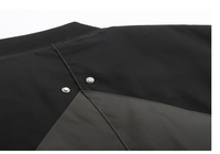 Veste pilote en patchwork de marque de mode américaine rétro pour hommes, manteau de style baseball ample et épais, vêtements d'extérieur élégants