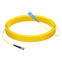 Jumper Serat Optik Kelas Telekomunikasi SC-ST (UPC) 1m Single-Mode Single-Core G657A1 9/125 Counter Bending LSOH Haina