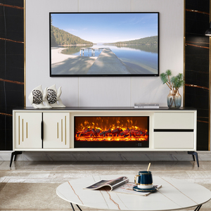 Cheminée électrique moderne autoportante en bois <span class=keywords><strong>de</strong></span> haute qualité à prix avantageux, meuble TV avec foyer intégré - Product Image 5