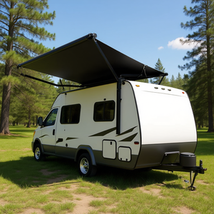 Toldo Deslizante Negro de 13 pies y 7 pulgadas, Repuesto para RV, Accesorio Exterior Impermeable, Instalación Manual, Forma Rectangular - Product Image 2