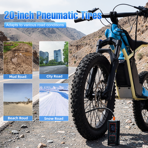 Motocicleta Eléctrica Freeboy de Alta Velocidad y Potencia, Batería de 48V 13Ah, Freno de Disco Hidráulico, Motocicleta Todoterreno para Niños - Product Image 6