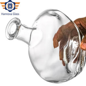 Botella de matraz redondo de estilo nórdico de 700ml para artesanía Gin Whisky Tequila <span class=keywords><strong>Mezcal</strong></span> logotipo personalizado botella de vidrio de espíritu en forma de disco vacío - Product Image 4