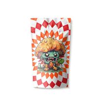 Pochette Mylar 3,5g découpée sur mesure, forme spéciale, impression personnalisée, résistante aux enfants, toucher doux, holographique, anti-humidité, forme irrégulière laiteuse