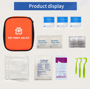 Kit di pronto soccorso veterinario per animali domestici con strumenti dentali per cani e gatti di soccorso per cure di emergenza portatile facile da usare per esterni interni - Product Image 4