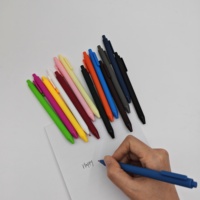 Stylo Gel Personnalisable à Logo, Couleur Unie Simple, Pulvérisation de Colle Chaude, Rétractable, Pointe Bille 0,5 mm en Plastique – Meilleures Ventes