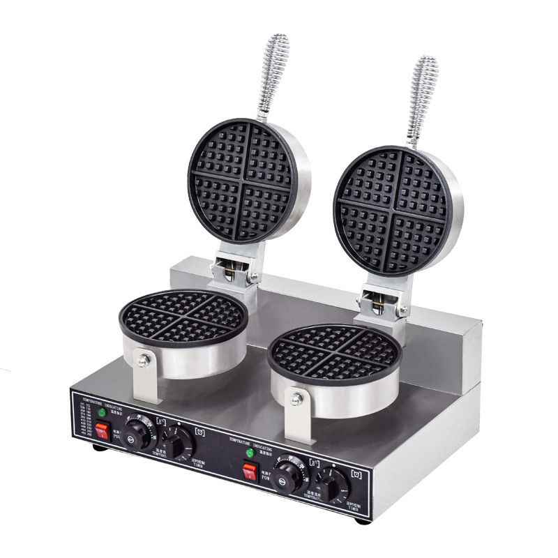 Commercial Electric Waffle Pancake Maker Stainless