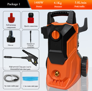 Idropulitrice ad Alta Pressione 220V, Pompa Regolabile ad Alta Potenza per Lavaggio Auto, Pulitore a Getto Forte Portatile per Auto, Casa e Giardino - Product Image 2