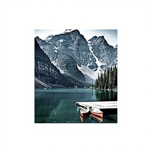 Hongkee UV Printed 6x6 White Wooden Square <b>Picture</b> <b>Frames</b> Set of 3 with 4x4 Mat Polished Finish <b>for</b> Desktop & <b>Wall</b> Mount - Product Image 2