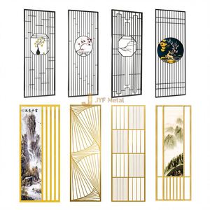 ANN012 Custom Multi-Functional Coated Contemporary Classic Modern Art Theme Durable Stainless Steel <b>Partition</b> <b>Screen</b> Hallway - Product Image 6