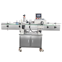 Machine d'étiquetage automatique pour bouteilles en plastique, bouteilles en verre, bocaux, bouteilles rondes, prix de gros